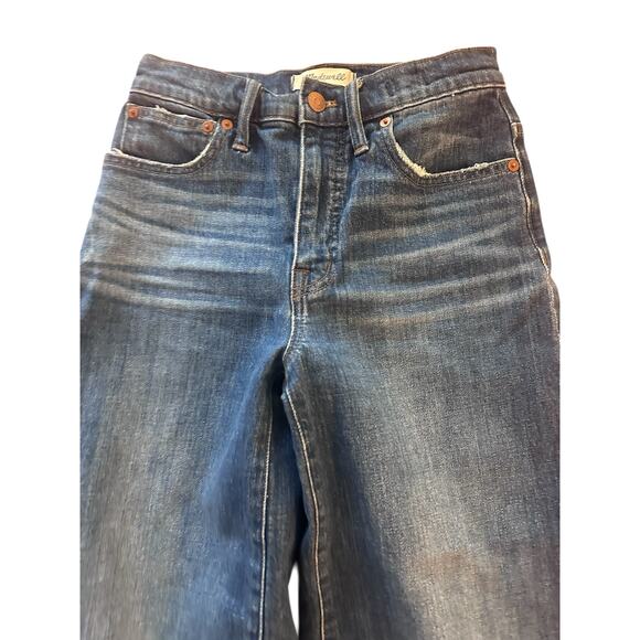 Madewell jeans size 23 bundle two pairs (sz 0) wide leg & distressed crop - Picture 4 of 6